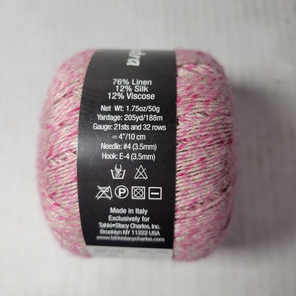 4 Skein Stacy Charles Audra Linen Silk Blend Discontinued DK Weight Yarn Color 5 - Picture 3 of 4